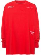 Unravel Project Crew Neck Sweatshirt - Red