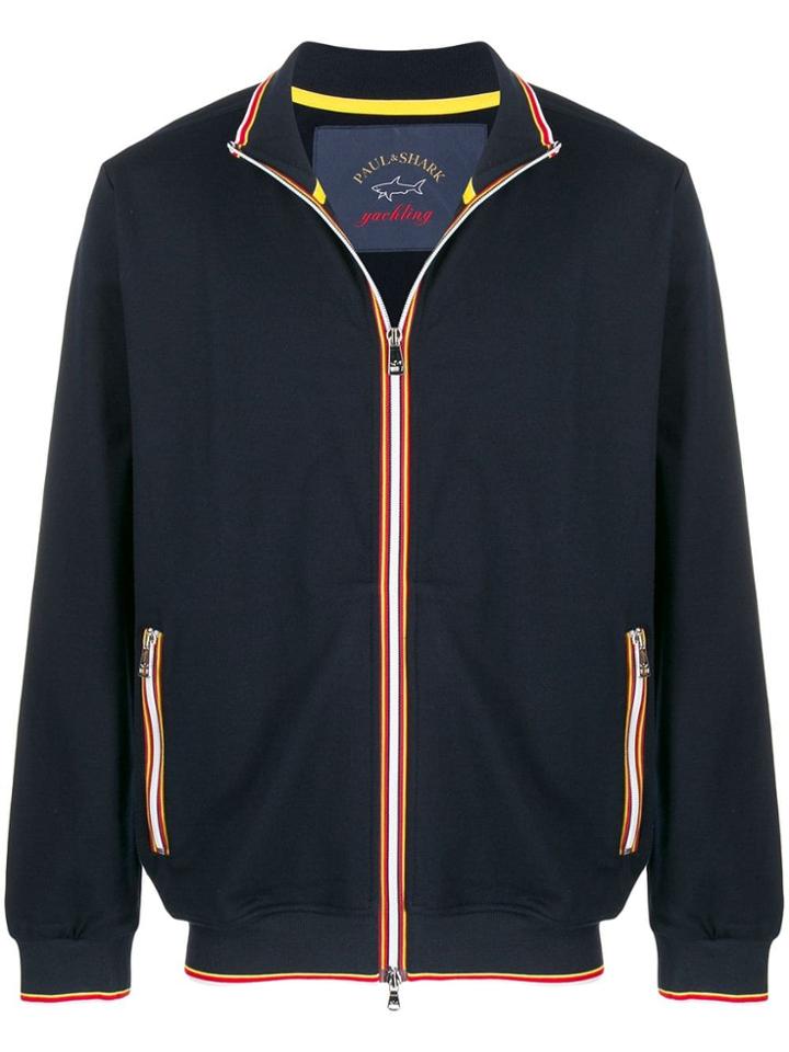 Paul & Shark Tipped Sweat Jacket - Blue