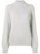 Alberta Ferretti Mock Neck Sweater - Grey