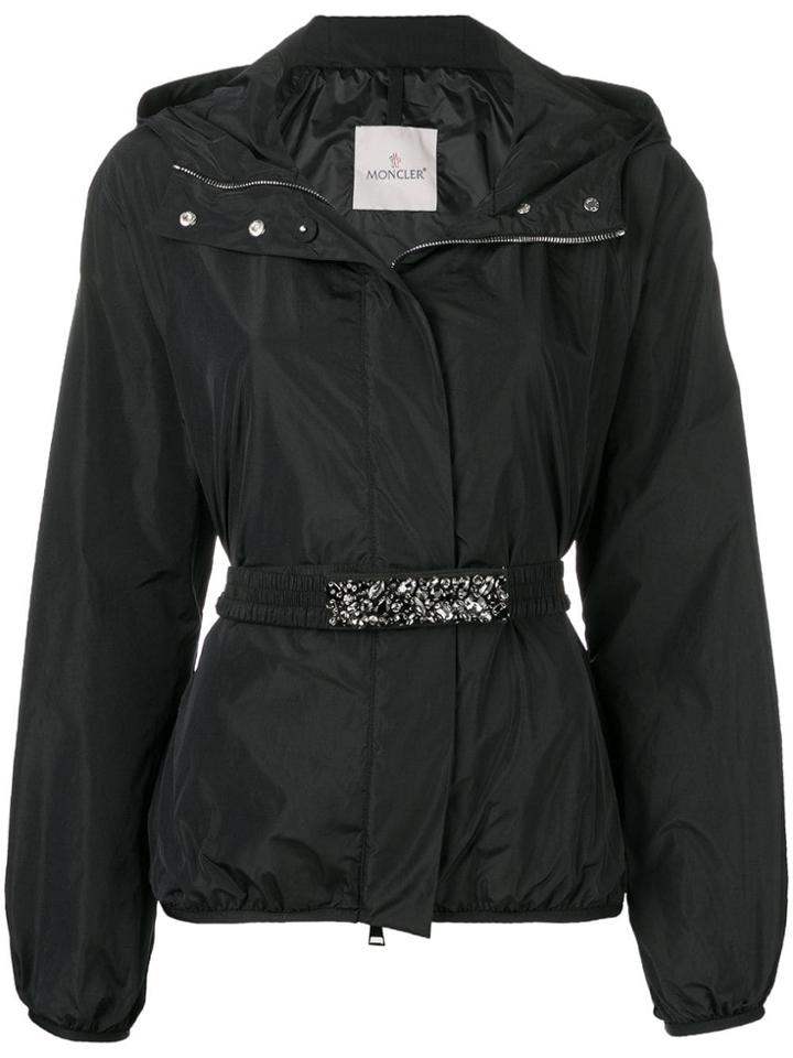 Moncler Belted Shell Jacket - Blue