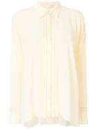 Mantu Frill Placket Shirt - Nude & Neutrals