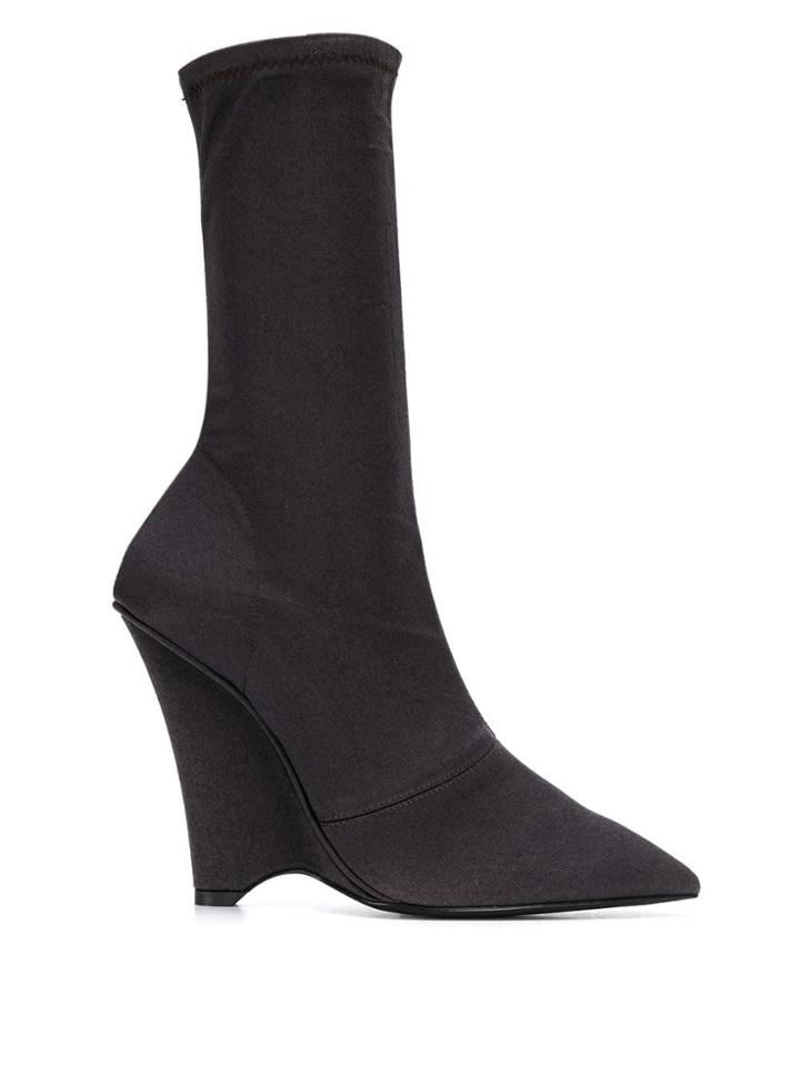 Yeezy Wedge Ankle Boots - Black
