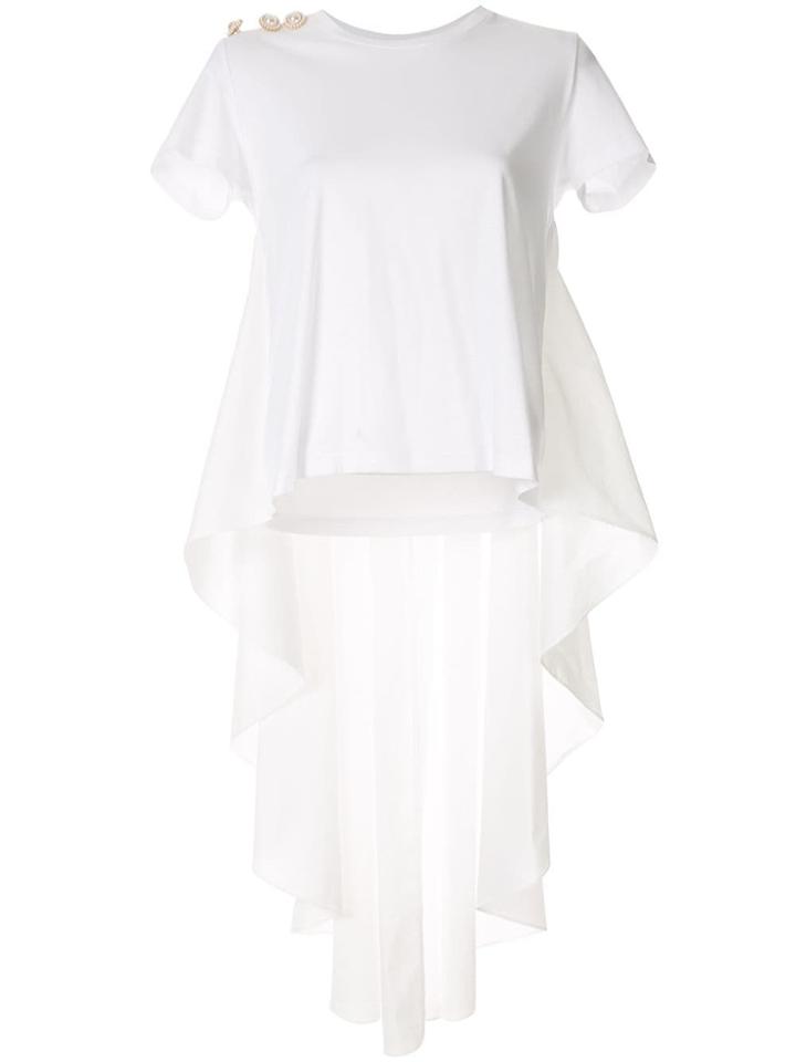 Edward Achour Paris Short-sleeve Flared T-shirt - White