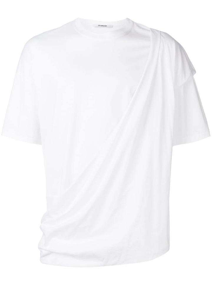 Chalayan Draped T-shirt - White