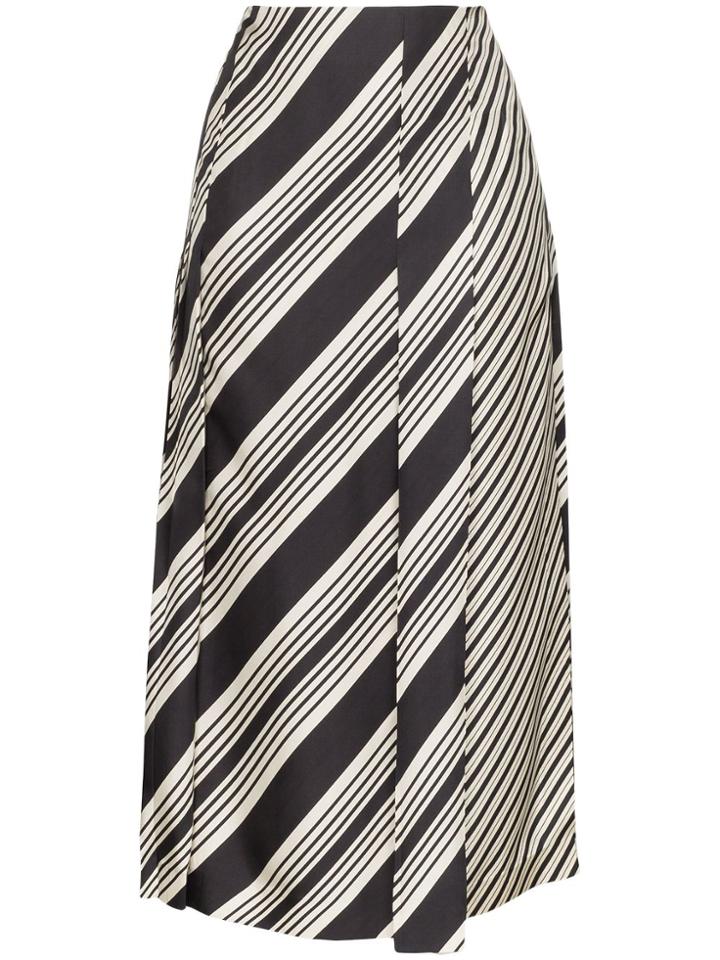 Joseph Carey Diagonal Stripe Skirt - Multicolour