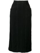 Chanel Vintage Midi Pencil Skirt - Black