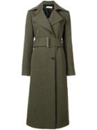 Victoria Beckham Fitted Trench Coat - Green