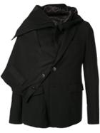 Fumito Ganryu Short Asymmetric Jacket - Black