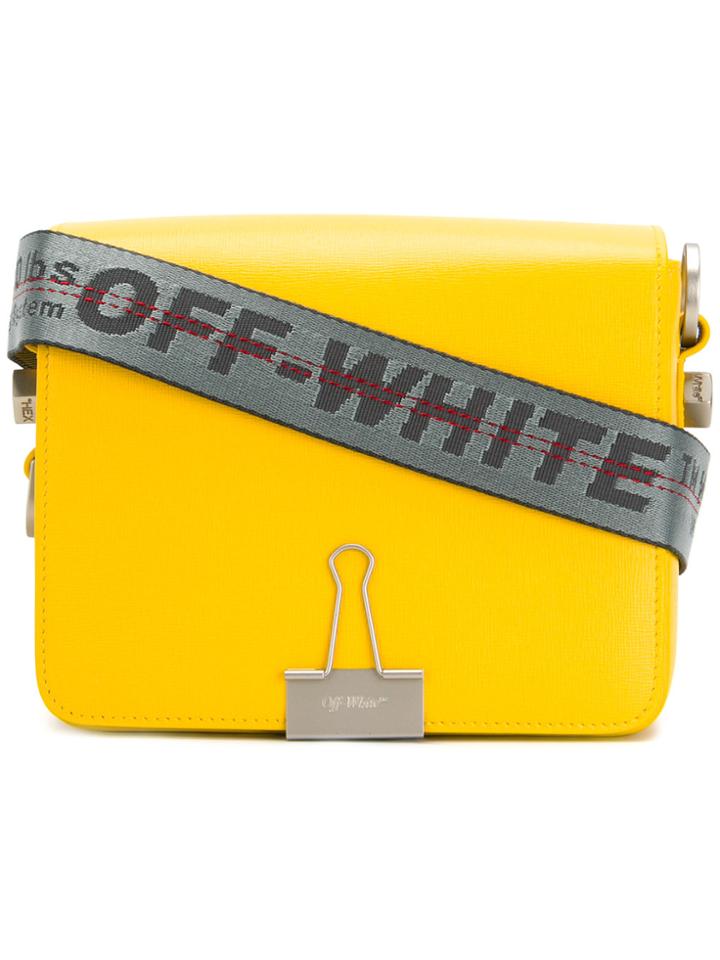 Off-white Sculpture Binder Clip Bag - Yellow & Orange