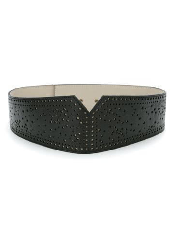 Talie Nk - Leather Belt - Women - Leather - P, Black, Leather