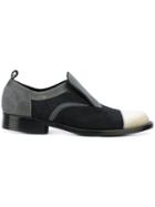 Comme Des Garçons Contrast Lace Up Shoes - Black
