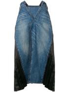 Junya Watanabe Deconstructed A-line Denim Skirt - Blue