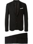 Neil Barrett Two Piece Suit, Men's, Size: 52, Black, Polyester/spandex/elastane/virgin Wool