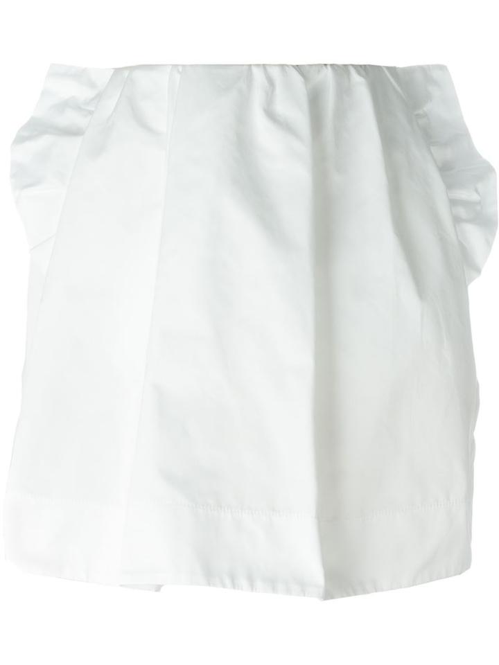No21 Ruffled Detail Mini Skirt