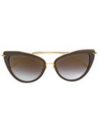 Dita Eyewear 'heartbreaker' Sunglasses, Women's, Brown, Titanium