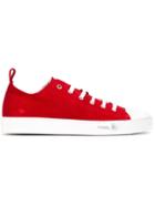 Eleventy Perforated Sneakers, Men's, Size: 45, Red, Suede/rubber