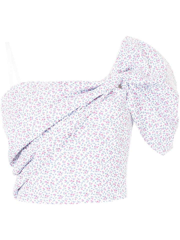 Vivetta Floral Print Asymmetric Top - Multicolour