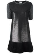 Moncler Panelled T-shirt Dress, Women's, Size: Small, Black, Polyester/virgin Wool