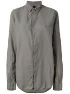 Poème Bohémien - Concealed Button Fastening Shirt - Women - Cotton - 48, Grey, Cotton