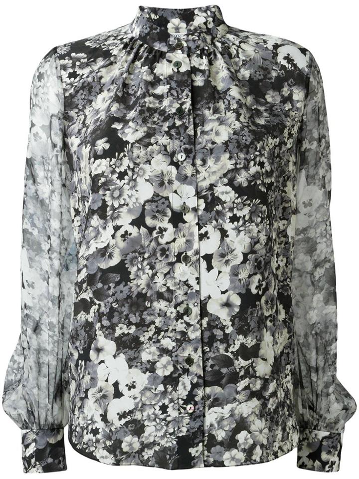 Lanvin Floral Print Shirt - Grey