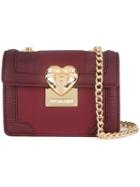 Love Moschino 'heart' Fastening Shoulder Bag, Women's, Red