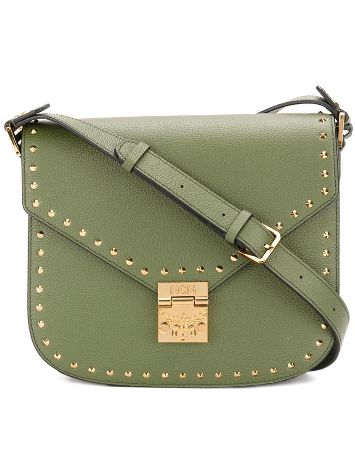 Mcm Medium Patricia Shoulder Bag - Green