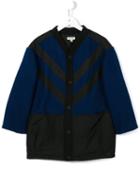 Kenzo Kids Chevron Coat, Girl's, Size: 10 Yrs, Blue