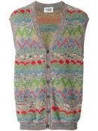 Missoni Vintage Zigzag Knitted Waistcoat - Multicolour