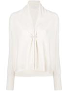 Fabiana Filippi Draped Loose-fit Cardigan - Nude & Neutrals