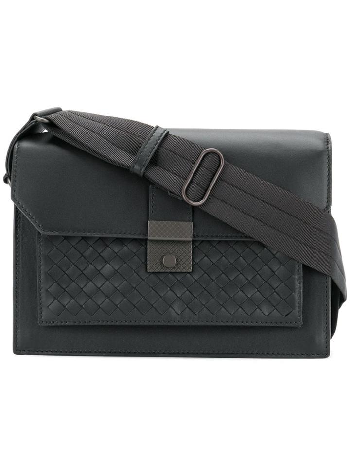 Bottega Veneta Shoulder Messenger Bag - Black