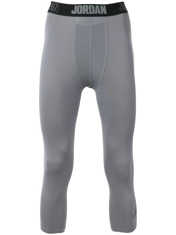 Nike Jordan Cropped Leggings, Men's, Size: Large, Grey