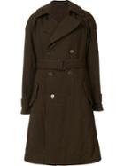 Yohji Yamamoto Detachable Sleeve Coat, Women's, Size: 2, Green, Wool