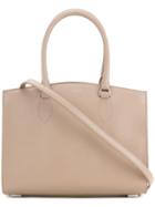 Rochas - Mini Wide Tote Bag - Women - Calf Leather - One Size, Nude/neutrals, Calf Leather