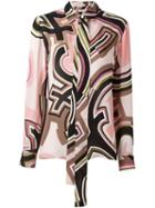 Emilio Pucci Abstract Print Shirt, Women's, Size: 42, Pink/purple, Silk