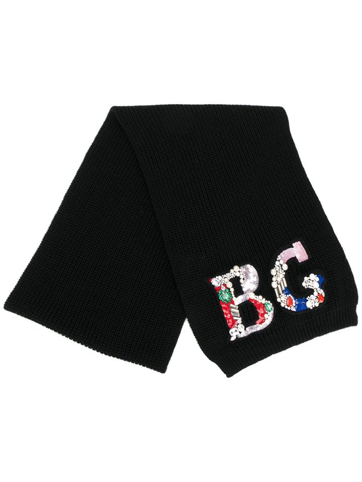 Blugirl Embellished Scarf - Black