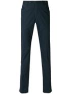 Pt01 Slim-fit Check Trousers - Blue