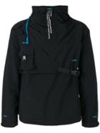 C2h4 Zipped Collar Windbreaker - Black