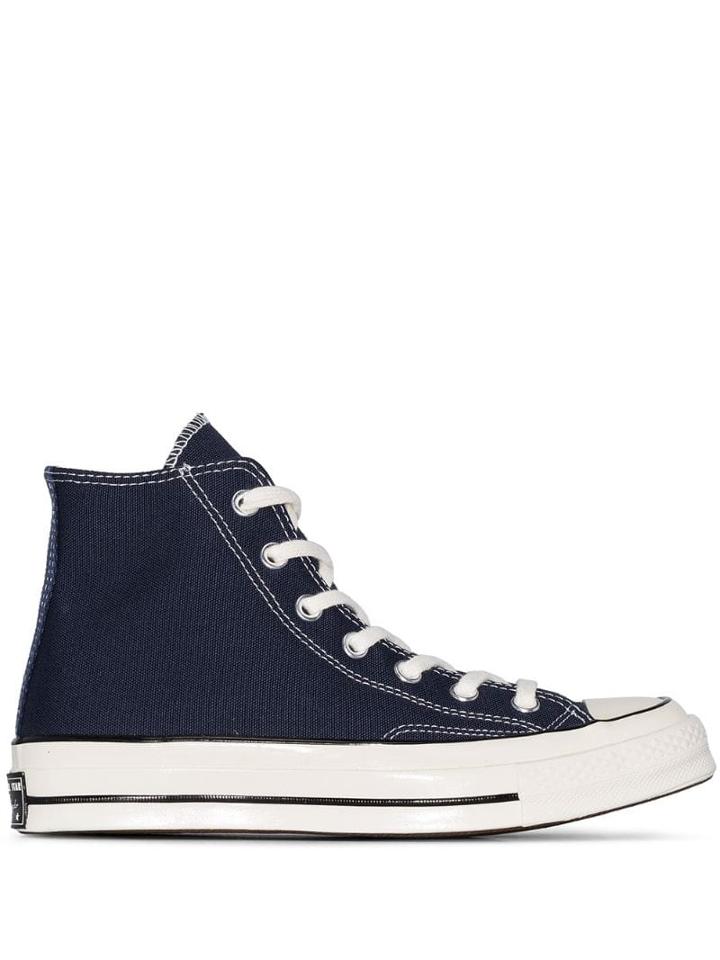 Converse Navy Chuck 70 High Top Canvas Sneakers - Blue