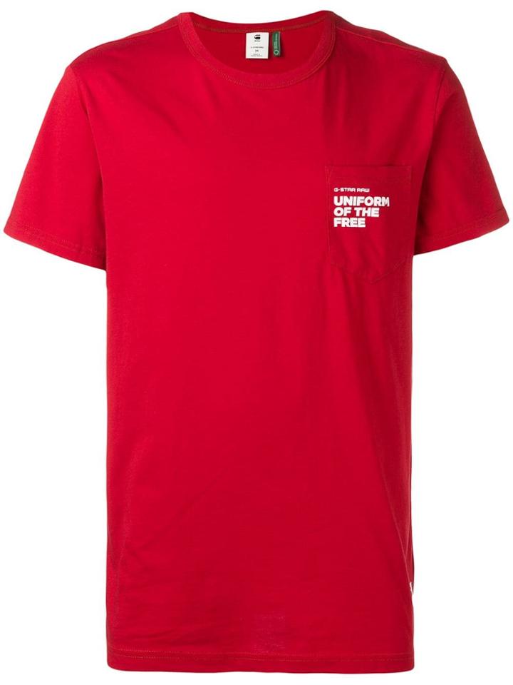 G-star Raw Research Printed T-shirt - Red