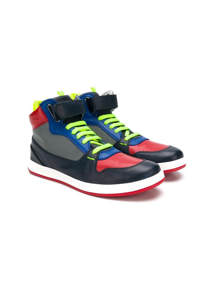 Paul Smith Junior Teen High-top Sneakers - Blue