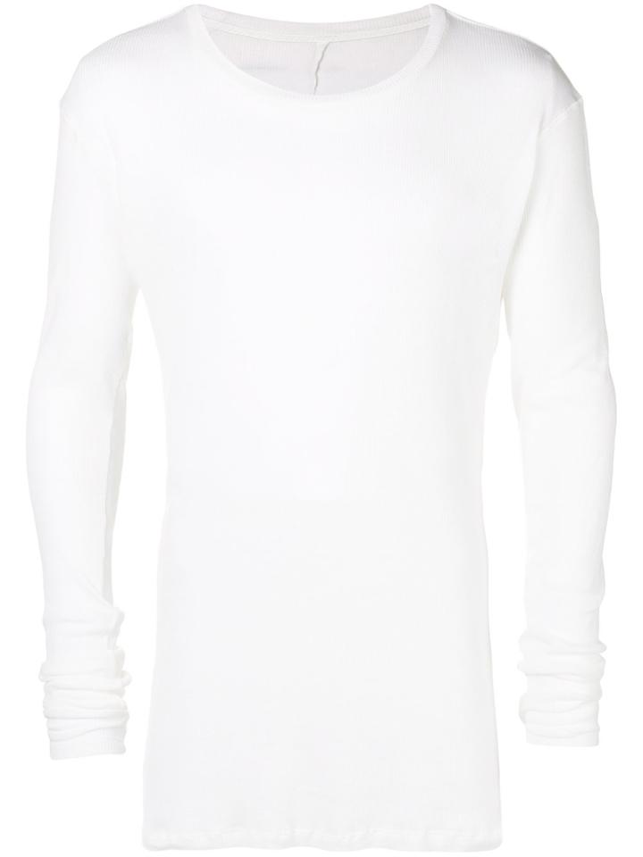 Unravel Project Extended Long Sleeve T-shirt - White