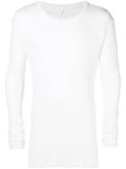 Unravel Project Extended Long Sleeve T-shirt - White