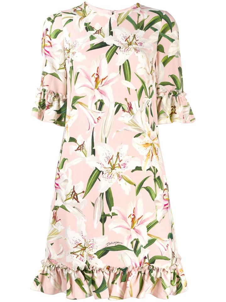 Dolce & Gabbana Ruffled Party Dress - Pink