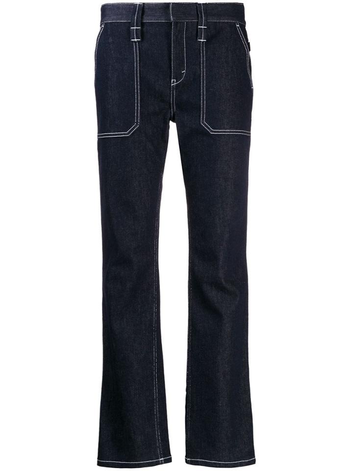 Chloé Flared Mid-rise Jeans - Blue