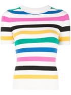 Joostricot Striped Knitted Top - White