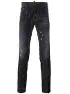 Dsquared2 'cool Guy' Lightly Distressed Jeans, Men's, Size: 50, Black, Cotton/spandex/elastane
