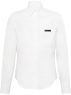 Prada Shirt With Elbow Holes - White