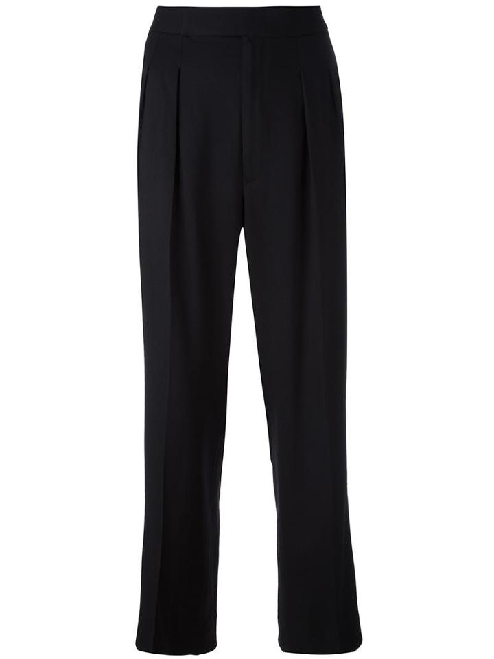 Polo Ralph Lauren Wide-leg Trousers, Women's, Size: 2, Black, Wool
