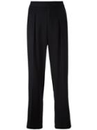 Polo Ralph Lauren Wide-leg Trousers, Women's, Size: 2, Black, Wool