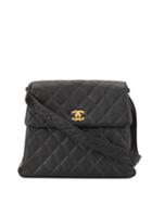 Chanel Pre-owned Turn-lock Shoulder Bag - Black